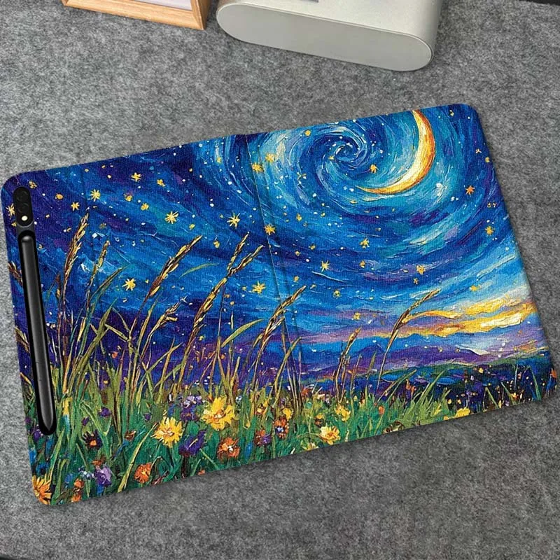 

Starry Night Sparkling Sky Gift For Samsung Galaxy Tab S10 S9 S8 S7 FE Lite Soft Flexible Support Tablet Case