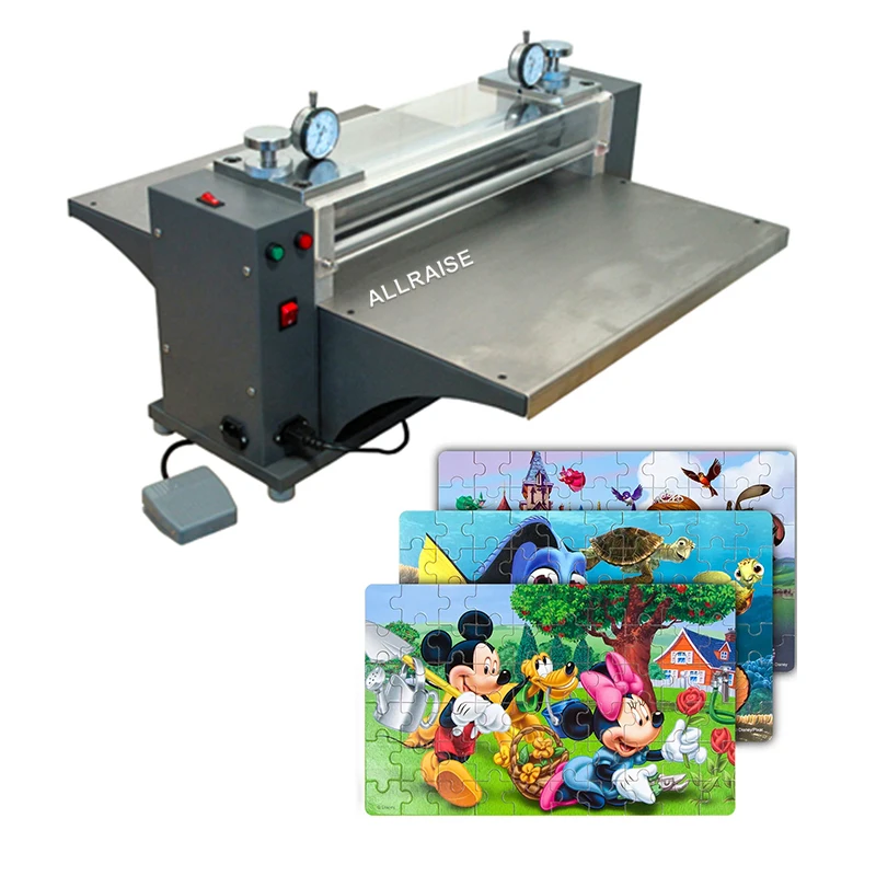 Manual electric flat bed jigsaw puzzle paper die cutting creasing machine die cutting machine