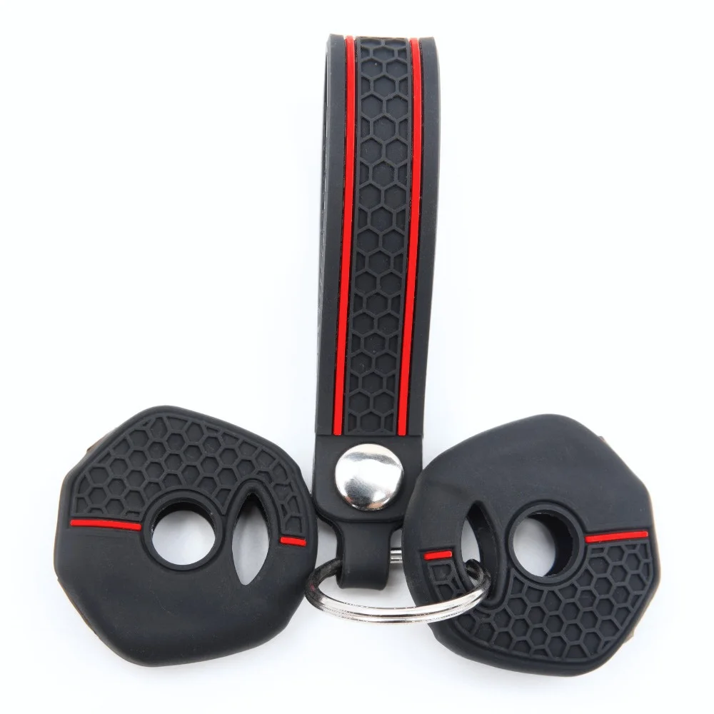 Silicone Remote Key Case For Yamaha YZF R6 YZF R3 YZF R1 YZF R7 with slim wrist strap Precise Fit Full Coverage Stylish Durable