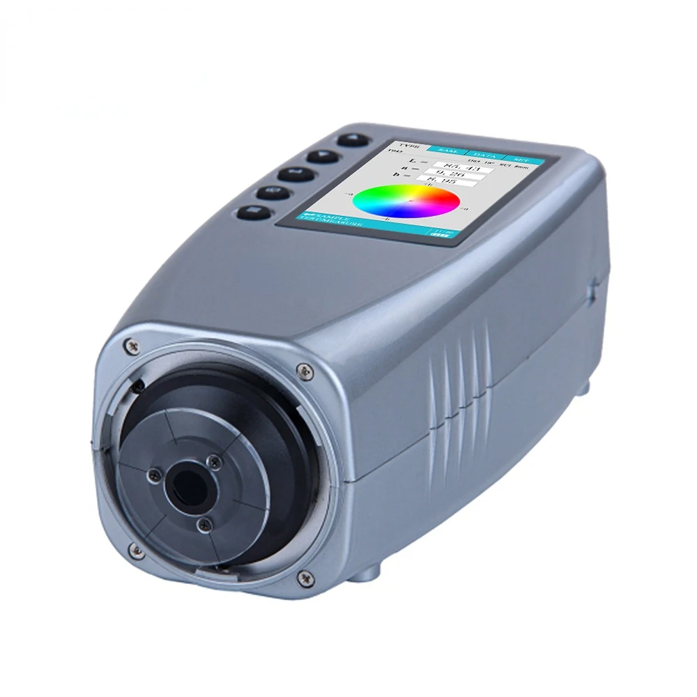 Handheld Color Meter Delta E Colorimeter Color Meter Plastic Colorimeter with Photodiode Array Sensor 4/8mm Measurement Caliber