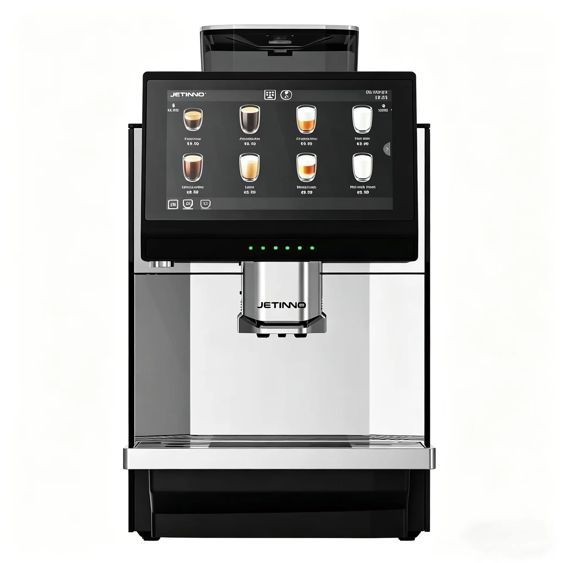 JL36 Fully Automatic Coffee Machine with Grinder All In One American Coffee Maker Automatic Water Supply for Office Commercial