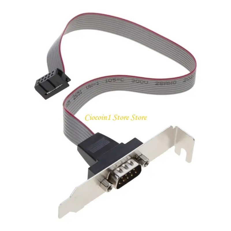 A3PC Serial Port 9P DB9 to RS232 Computer Motherboard Chassis Baffle Line Expansion