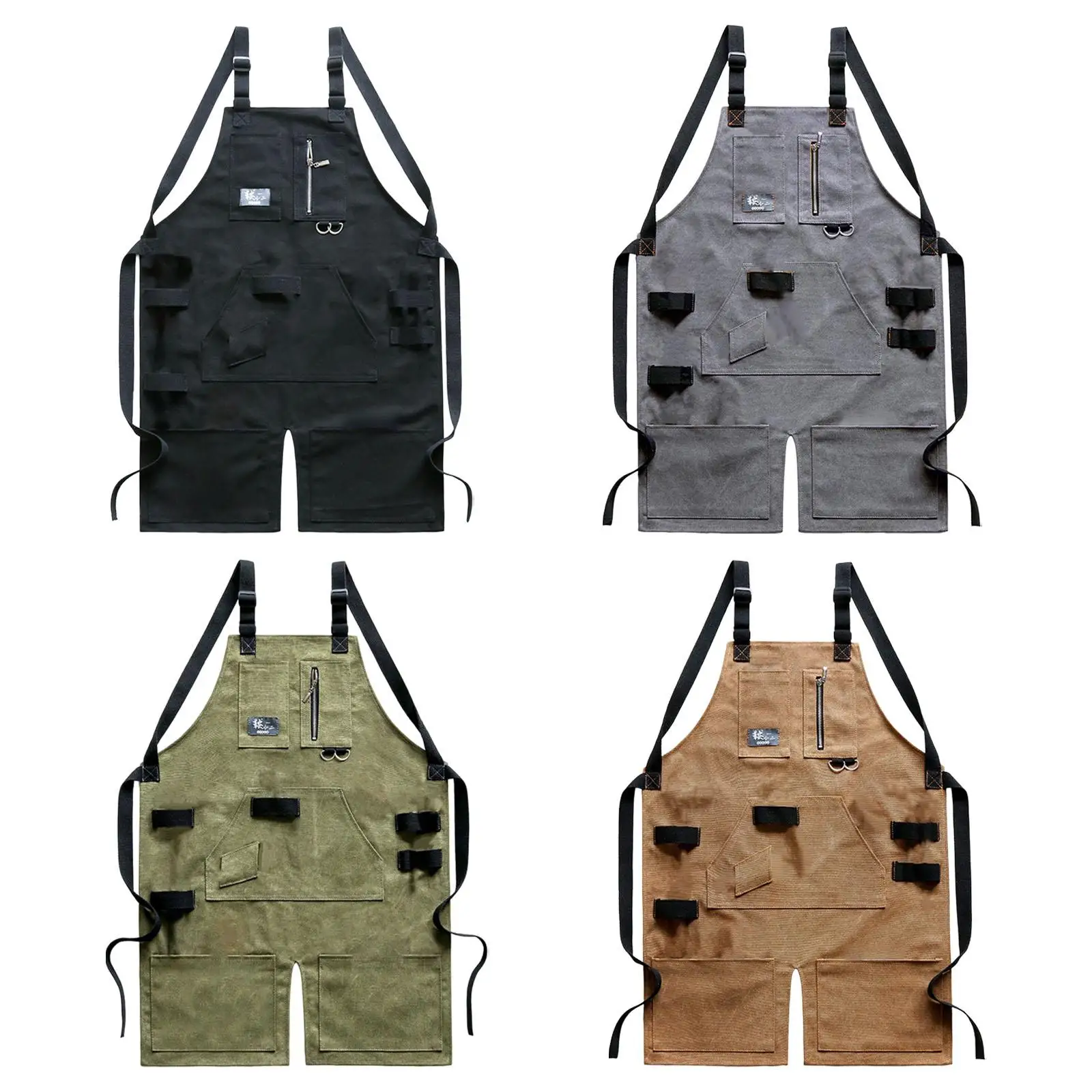 Woodworking Shop Apron Durable Waterproof Multi Pockets Multifunctional Tool