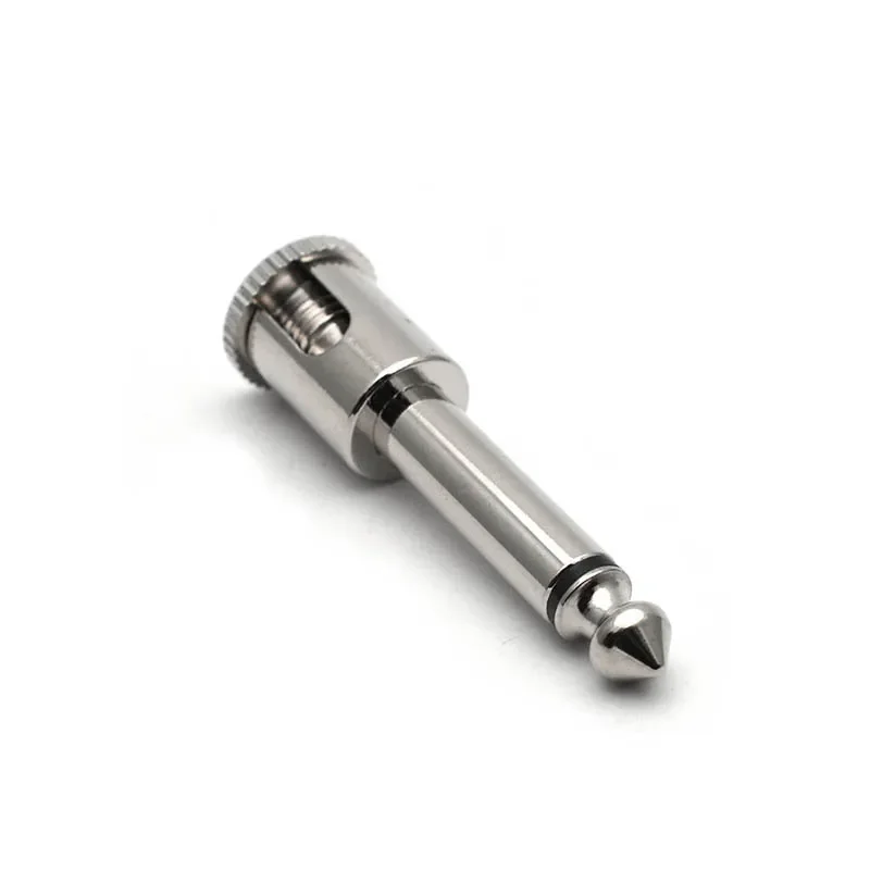 

12Pcs DIY Straight Audio Solderless 6.35 Mono Jack Solder Free Jack Guitar Connector Chrome
