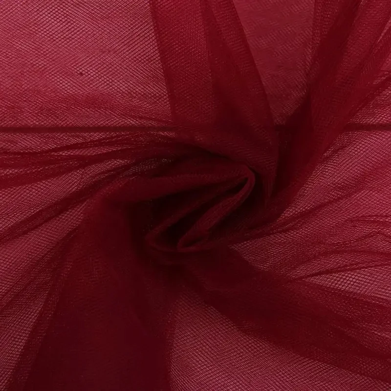 Burgunderroter Transparenter Vorhang, Durchsichtiger Hochzeits-Hintergrund, Geeignet für Hochzeiten, Geburtstagsfeiern und Fotodekorationen. – Detail 5