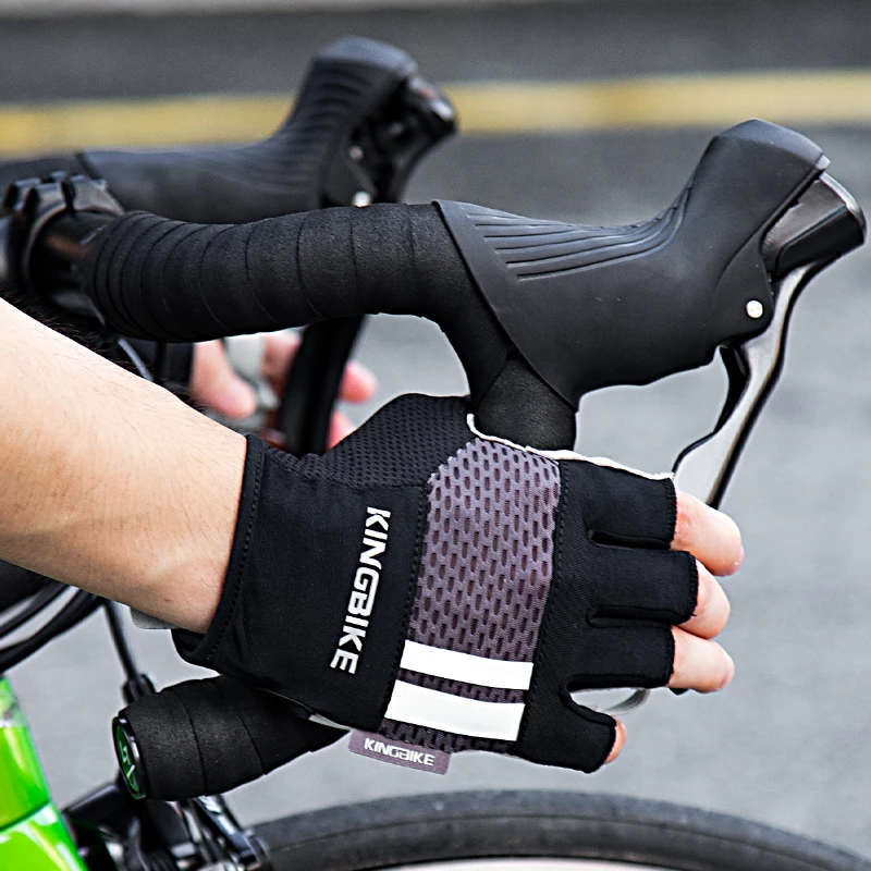 

Black Cycling Gloves Men Women Half Finger Bike Gloves Anti-slip Shock-absorbing Bicycle Summer Gloves Mtb Guantes Ciclismo