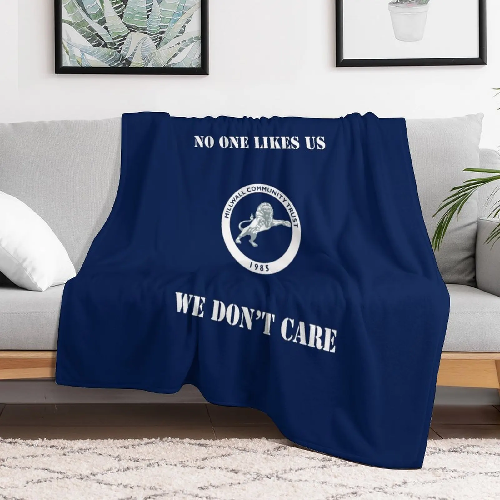

MILLWALL FC Throw Blanket Thermal Decorative Beds For Decorative Sofa warm for winter Blankets