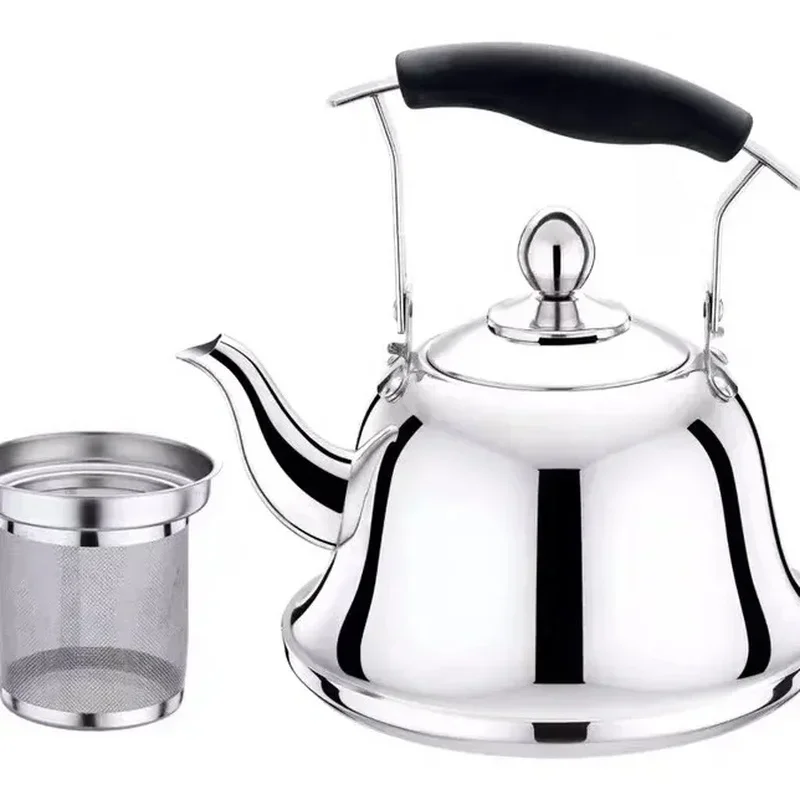 

1.5/2L Stainless Steel Whistling Tea Kettle Stovetops Enamel Food Grade Tea Pot With Heat-Proof Handle For Gas Induction Cookers