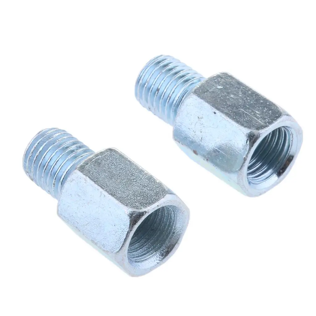 Positive Reverse Thread Mirror Converter Bolt Steel Right Left Adapter for Motorcycle Handlebar 22mm Applications