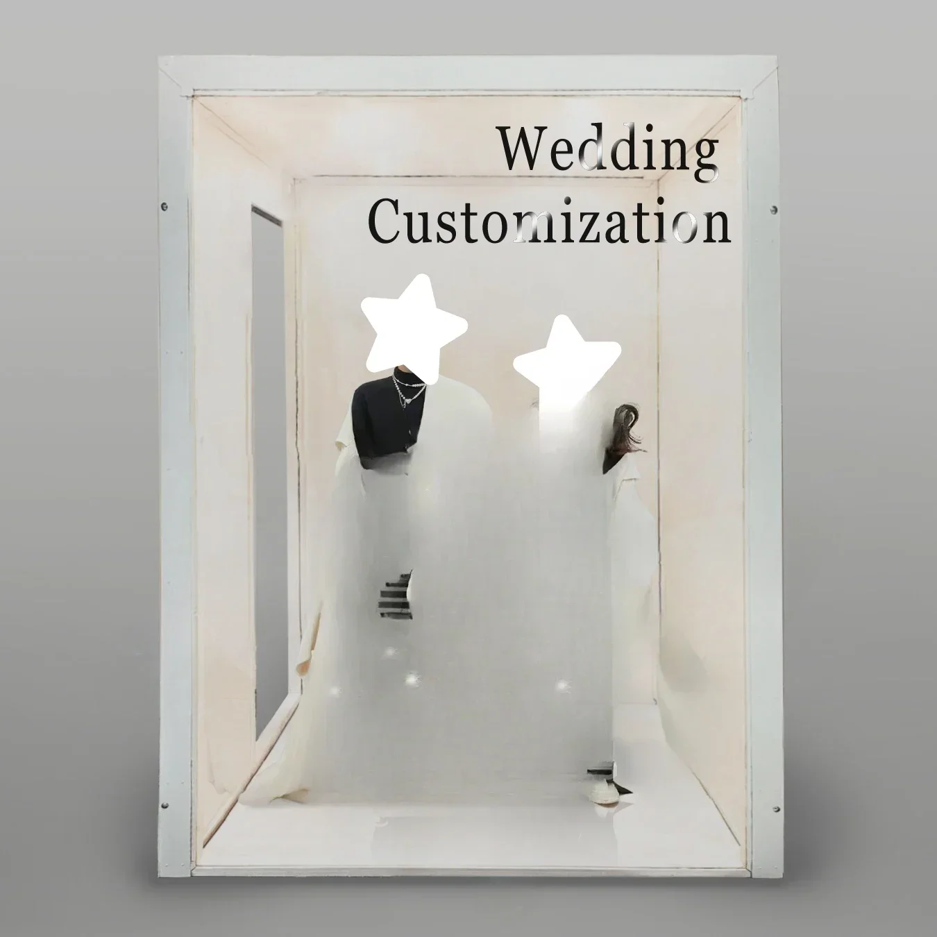 

for hot sell wedding party decoration event supplies acrylic magazine booth box backdrop stand wedding photo booth box