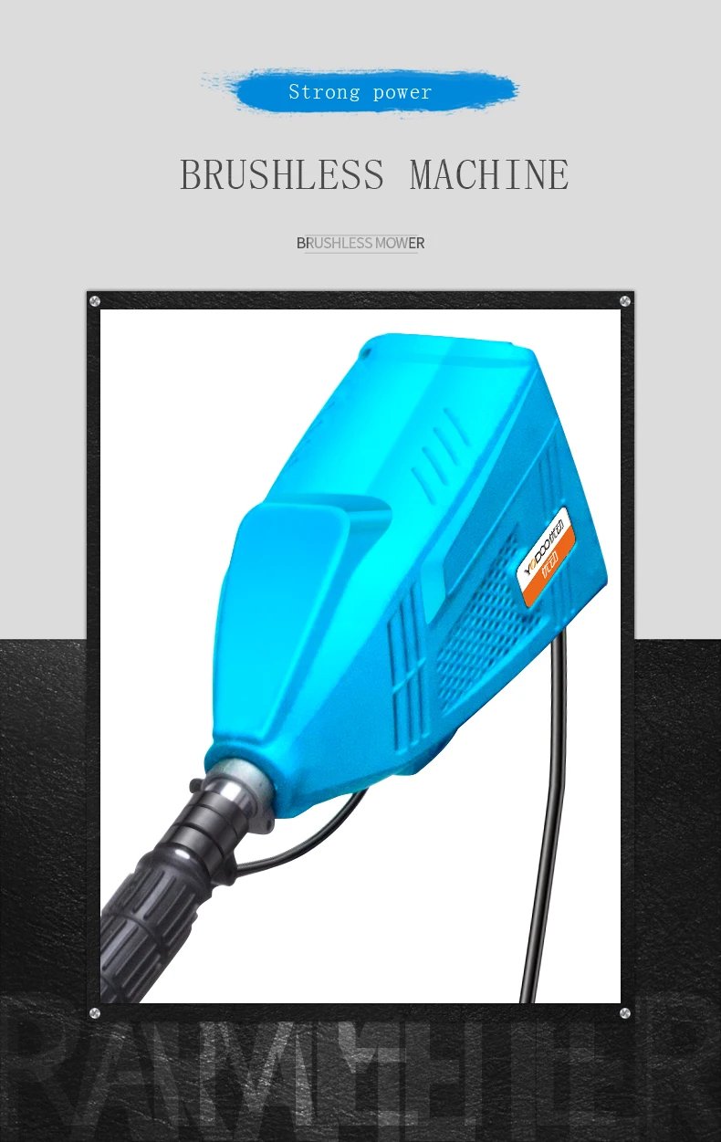 Yodoo Lithium Battery heavy duty Grass Trimmer 800W/1100W  48V