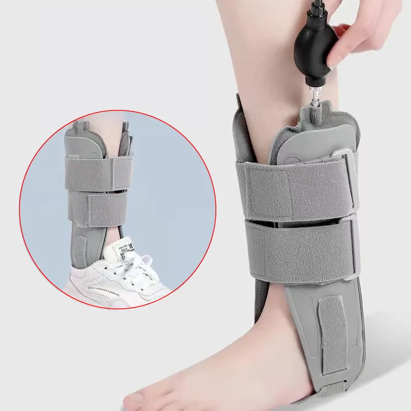 

Медицинская двойная надувная шина для лодыжки, жесткий стабилизатор для растяжений, тендинита, остаточной поддержки и защиты от травм, универсальный