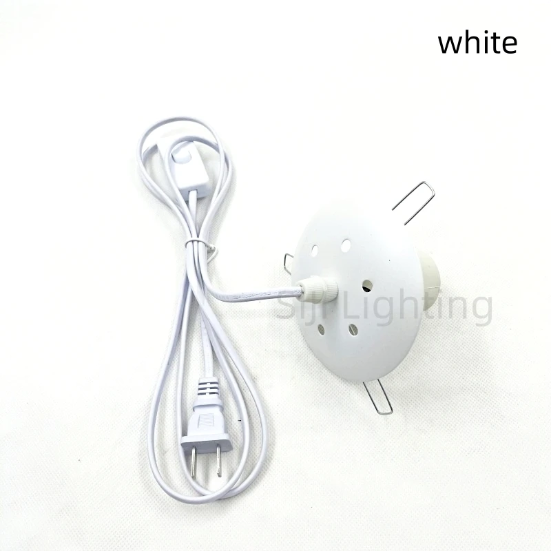 E27 Plastic Lamp Holder Hemp Ball Lampshade Accessories Glass Lampshade Root Carving Rattan Ball Chandelier Fittings Lamp Base