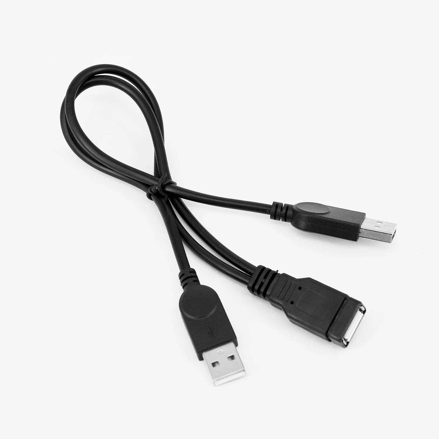 1×USB 2.0 A Female To 2 Dual USB Male Power Adapter Y Splitter Cable Cord Can Be Used To Connect Hard Disks