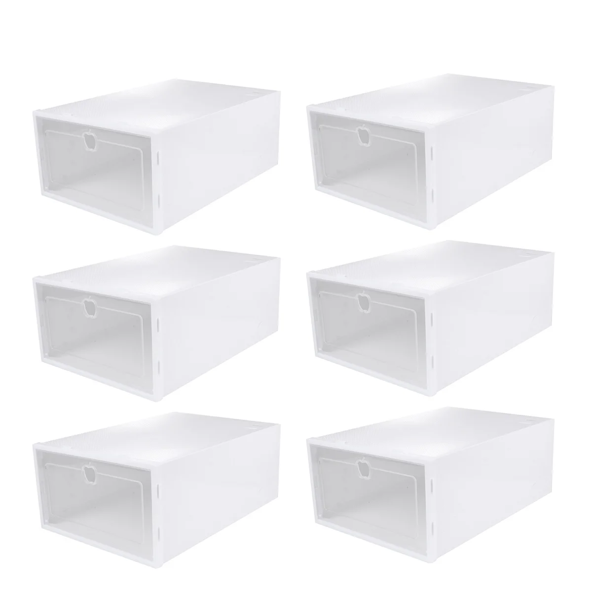 

6 Pcs Shoes Container Basketball An Fittings Organizer Cabinet Storage Boxes Rack Sneaker