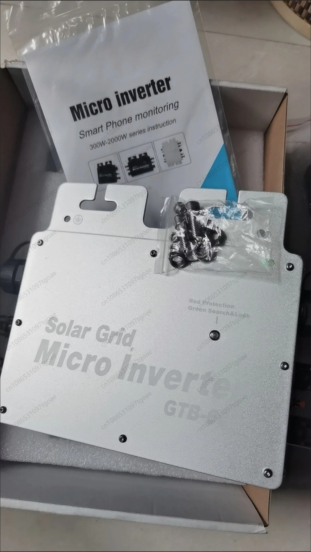 

Tuya WiFi 600W Grid Micro Inverter for Two 300W PV Panels Smart APP Control On-Grid Solar Micro Inverter 600W