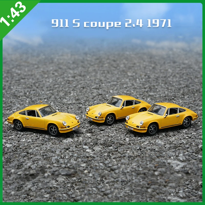 

1:43 911 S Coupe 2,4 1971, легкосплавный автомобиль, литье под давлением и игрушечный транспорт, модель автомобиля, миниатюрная масштабная модель автомобиля для детей