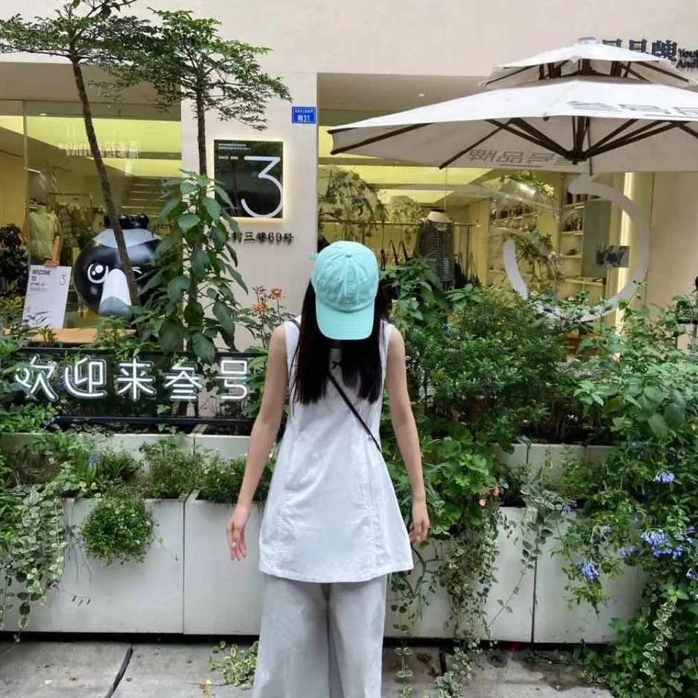 

Korean Style Quick-Drying Baseball Cap Solid Color Anime Solid Color Sun Hat Cotton Baseball Hat Peaked Cap Outdoor