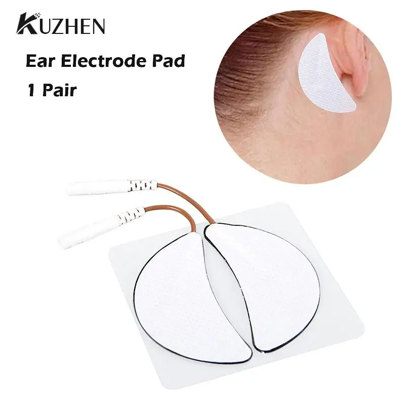 Ear Electrode Pad Non-Woven Electrode Ear Care Pads Self Adhesive Gel Patch For Low Frequency Pulse Physiotherapy Massage Device