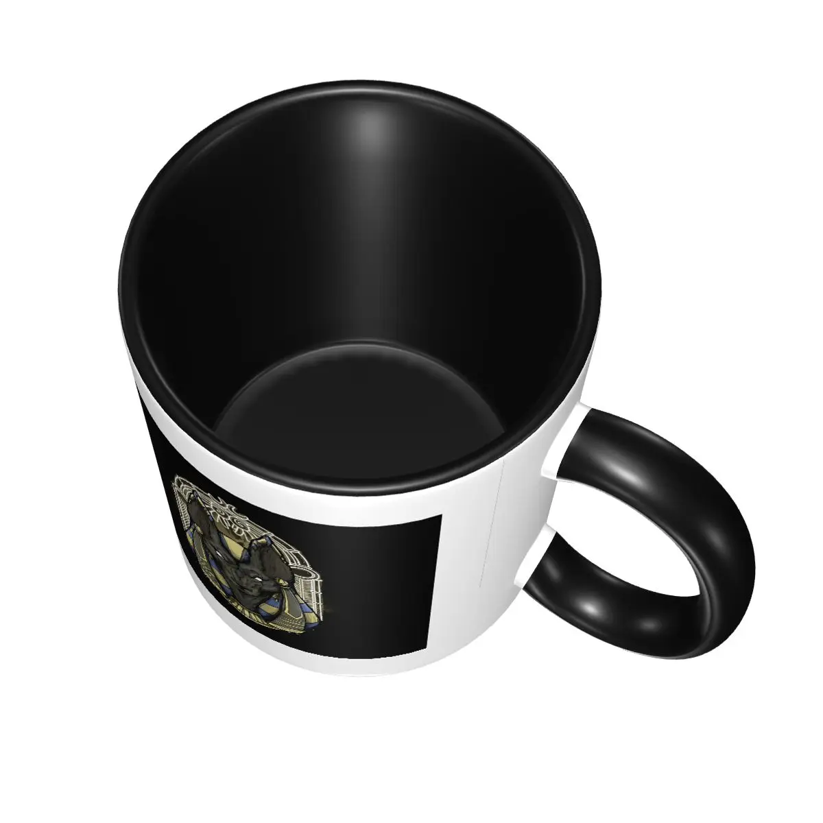 كوب فني من الله المصري أنوبيس، أكواب قهوة من السيراميك المضحكة، أكواب شاي، كوب حليب، أدوات للشرب، هدايا للرجال والنساء