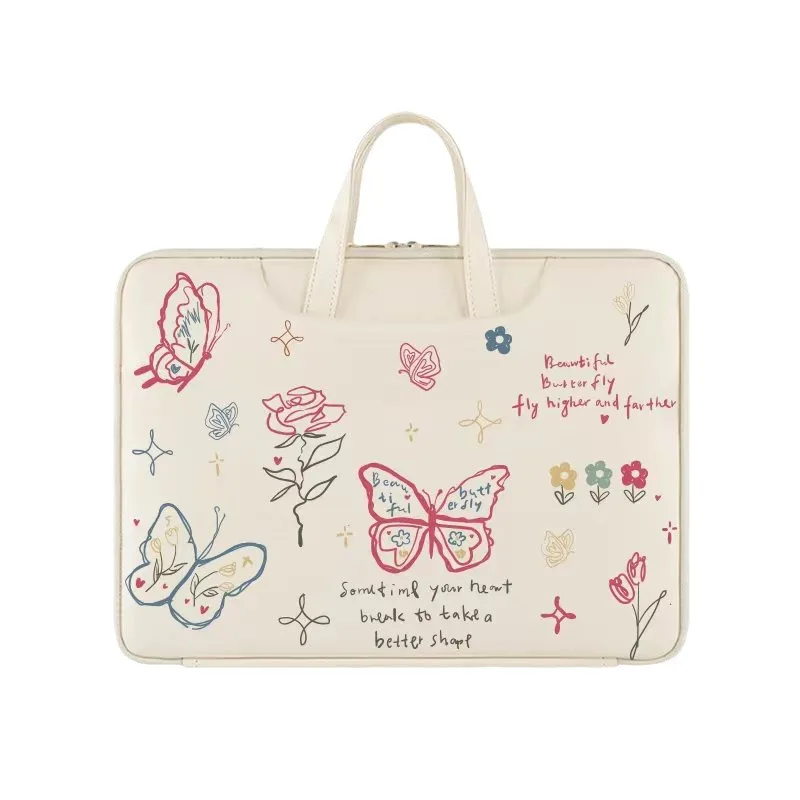 Bolsa para ordenador portátil a prueba de golpes con dibujos animados para Macbook/Samsung/LG/Huawei/Dell 13/13,3/13,6/14/15/15,6, bonita bolsa para ordenador de 16 pulgadas