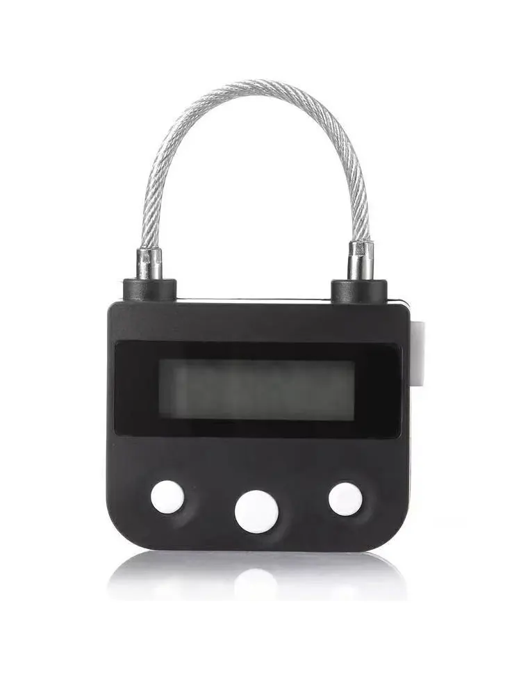 Smart Time Lock LCD Display Time Lock Waterproof USB Rechargeable Temporary Timer Padlock Travel Electronic Timer gallery 3