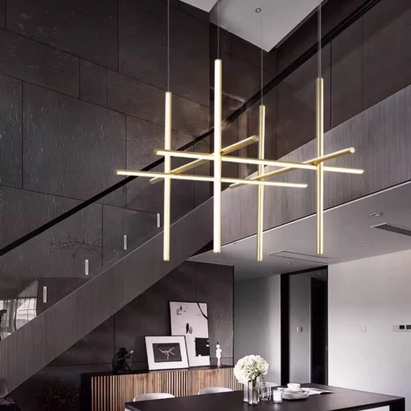 

SANDYHA Minimalist LED Pendant Light Chandelier for Restaurant Living Room Decor Indoor Lighting Stylish Modern Design