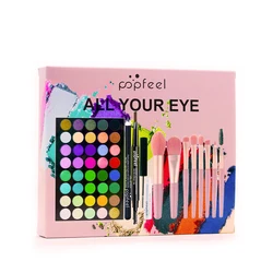 Tutto in un Kit di trucco per donne ragazze adolescenti, Set regalo per il trucco, include ombretto a 40 colori, matita per sopracciglia, Eyeliner, Mascara