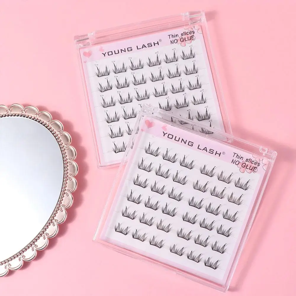 Segmented Creative False Eyelashes Butterfly Love Heart Shape 6-11.5mm Individual Cluster Eyelashes DIY Long Lasting