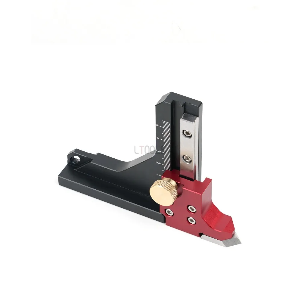 منشار طاولة النجارة قياس الارتفاع قياس علامة الدقة أداة قياس التشذيب إصلاح أدوات منظم الارتفاع مع مقياس