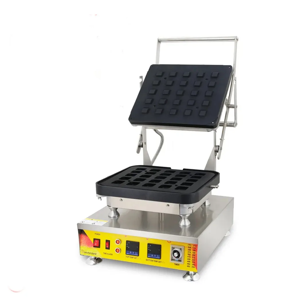 

Electric Mini Square Cheese Tart Shell Baker Maker Machine with Batter D, Nonstick, Commercial, Model 817, 110V, 220V