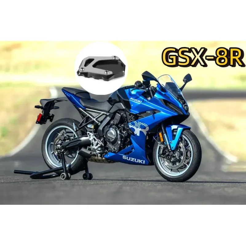

For SUZUKI GSX-8R GSX8R GSX 8 R 2023 2024 2025 GSX 8R Motorcycle Kickstand Foot Side Stand Extension Enlarger Support Plate Pad