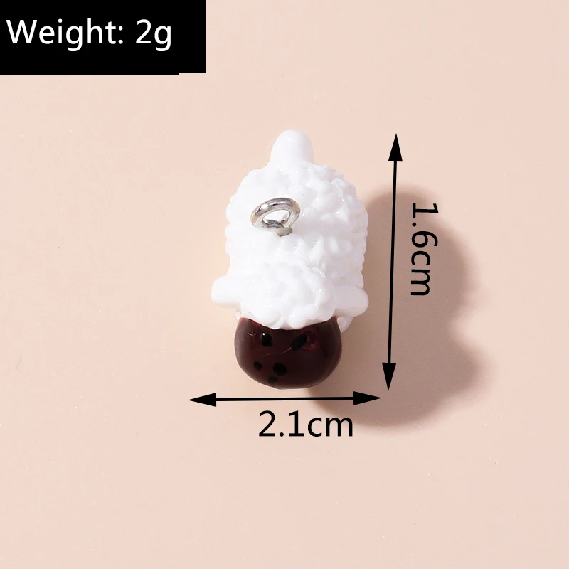 10 stücke Gemischte Niedlichen Tier Charms Hahn Milch Kuh Schwein Schildkröte Biene Ente Anhänger Für Schmuck Machen DIY Halskette Armband mithelfer – Detail 7