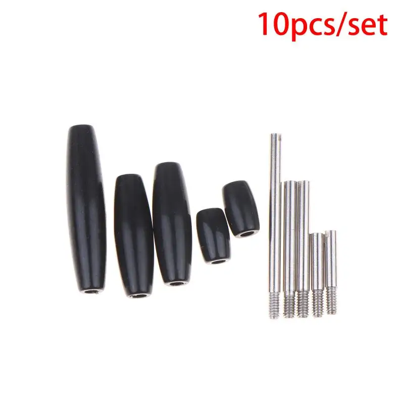 10Pcs/Set Saxophone Repair Kit Bakelite Shaft With Rod Screw Repair Kits For Saxophone Tenor Alto Soprano Saxophone