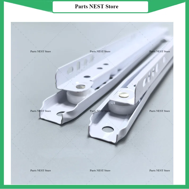1Pair Drawer Slide Rails Cabinet Rails Drawer Guide Slides Computer Table Chute Cabinets Keyboard Roller Pulley Furniture Slides