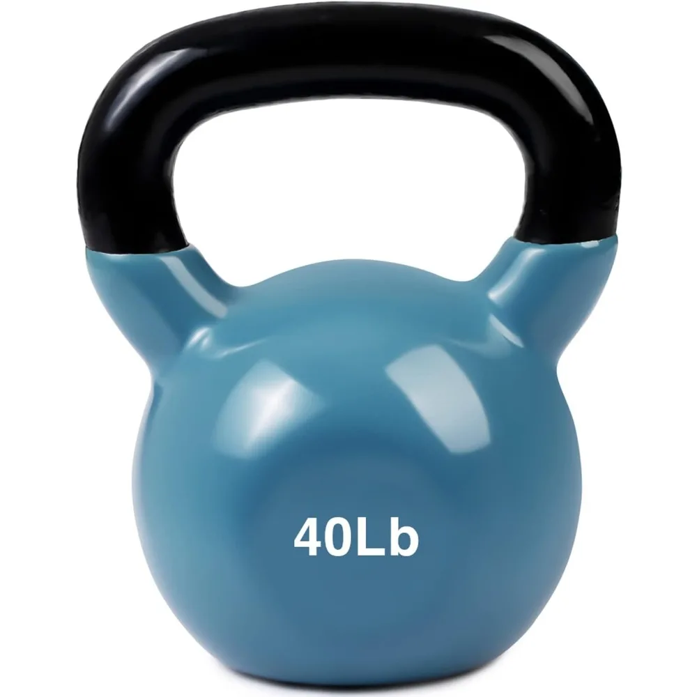 

Гироскутер Kettlebell с виниловым покрытием, 12 размеров на выбор, 5lbs-50 фунтов с покрытием для защиты пола и оборудования, шумоподавления