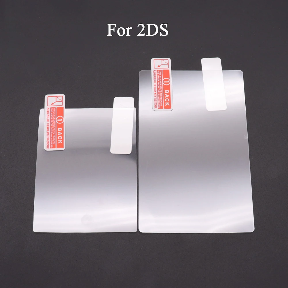 ل NDS NDSL NDSi XL ل 2DS جديد 3DS XL LL LCD شاشة طبقة رقيقة واقية أعلى أسفل واضح حامي غطاء الجلد ل GB GBA GBC