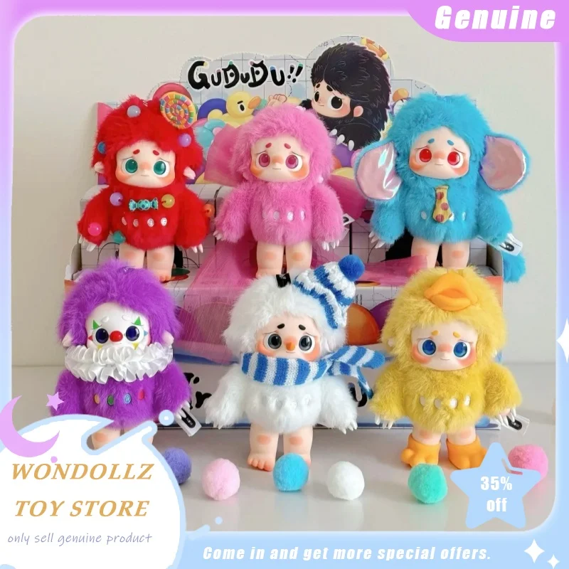 

Genuine I’M Gududu Series Blind Box Kawaii Animal Vinyl Plush Doll Bag Pendant Decor Ornament Trendy Toy Surprise Girls Gift