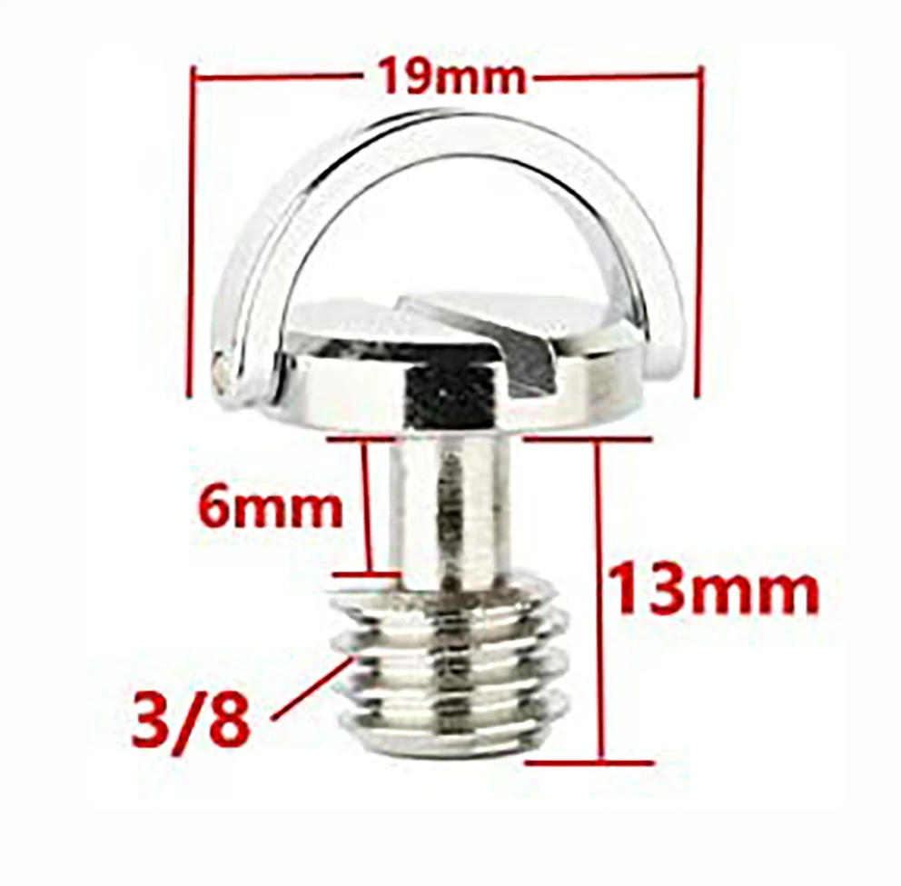 Kit Parafuso para Câmara com Rosca, Adaptador de Montagem, Conversor, Tripé, Placa QR, Liberação Rápida, D-Ring, 1,4 "a 3,8", Pacote 11