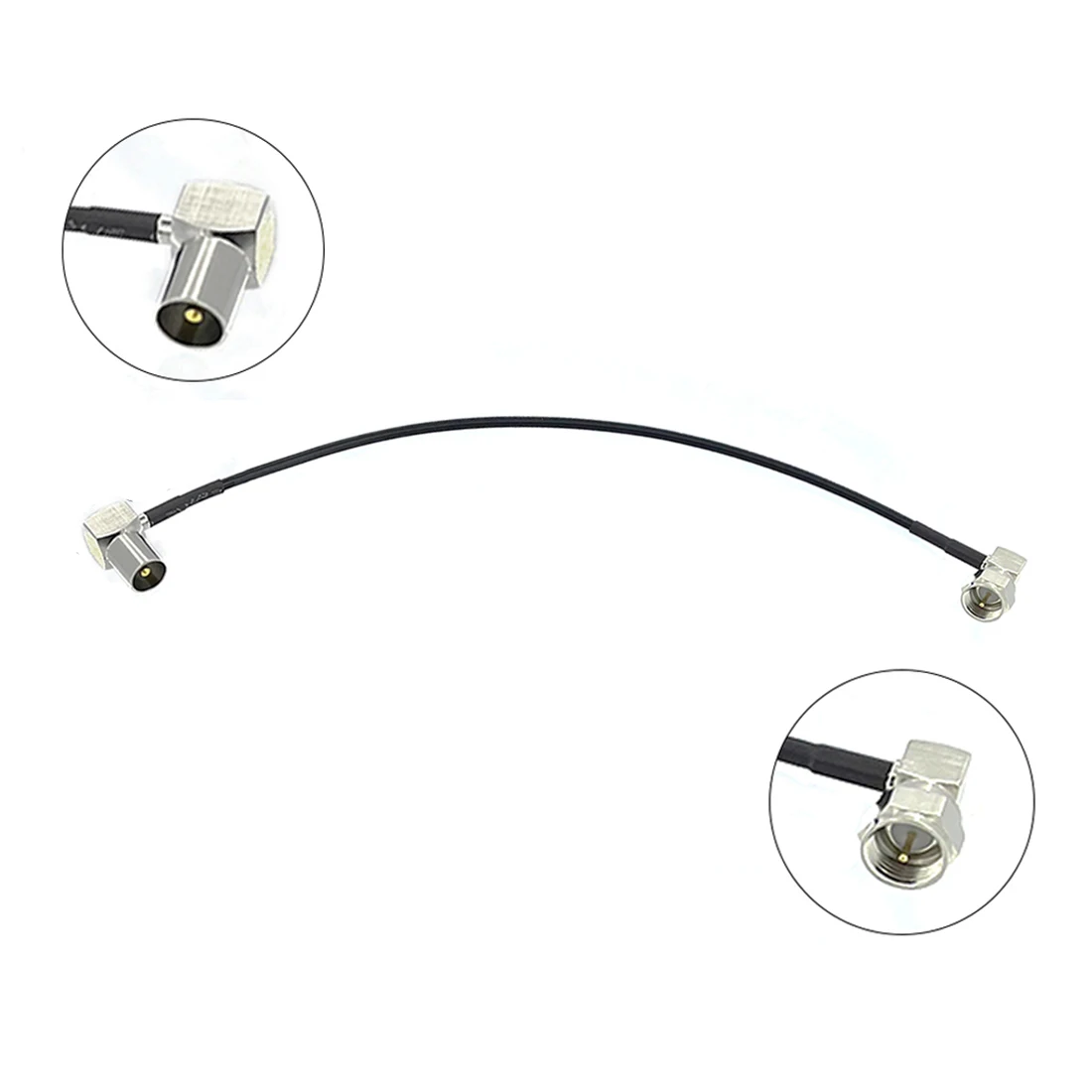RG174 Kabel Iec Pal Dvb-T Tv Vrouwelijke F Plug Connector Rf Jumper Pigtail Adapter 20Cm