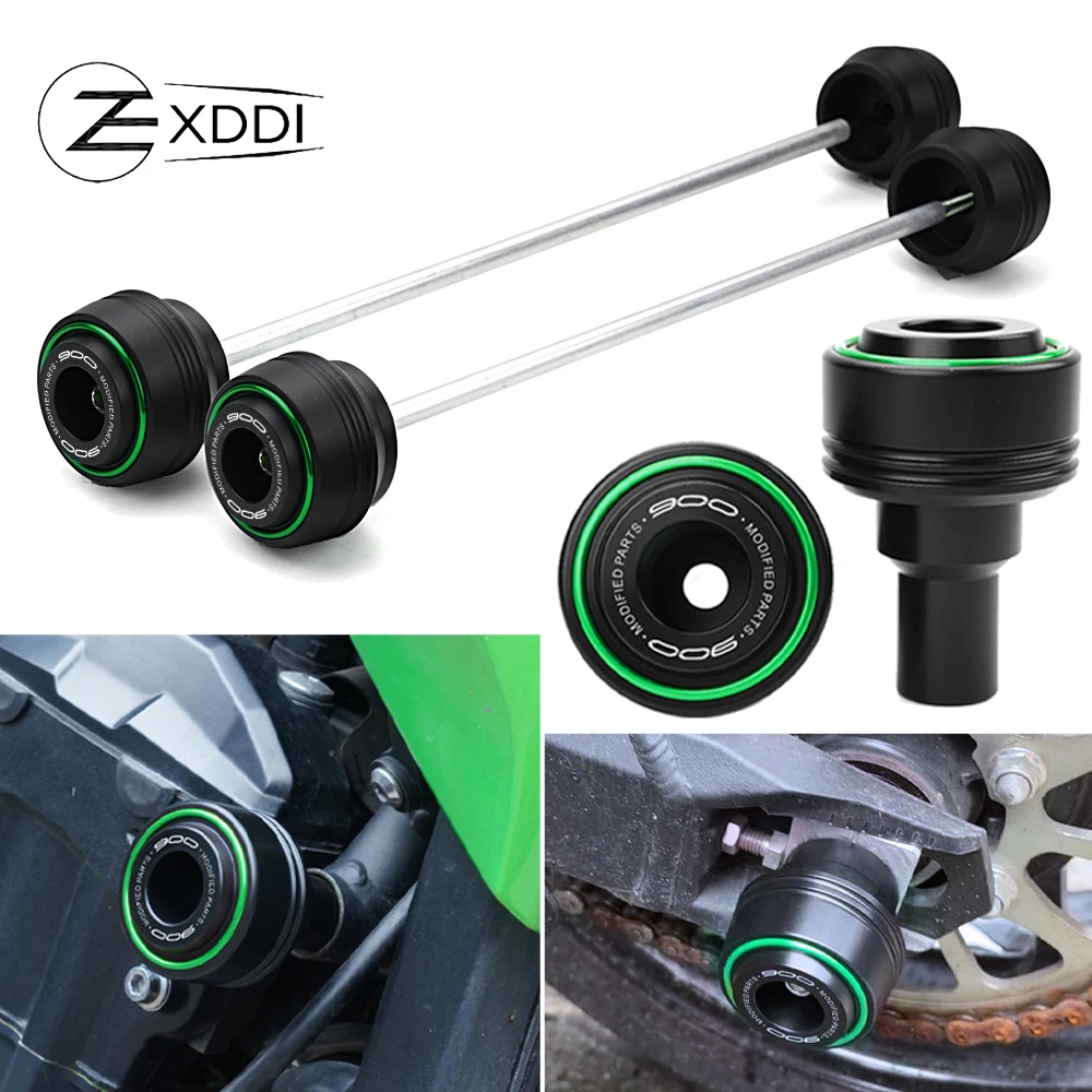 

Для KAWASAKI Z900 Z900RS Z900SE Z900 SE RS 2017-2024 2025 2026 ползунки для рамы мотоцикла защита от столкновений защита оси колеса