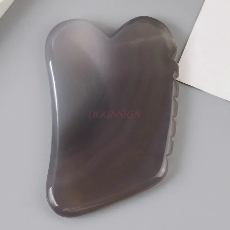 Massage Gouache Scraper For Face Massager Body Gua Sha Head Back Scraping Board Guasha Massage Tool Agate Stone Beauty Skincare