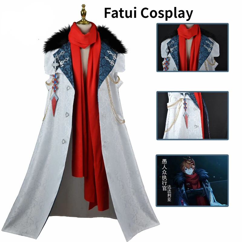 

Game Anime Genshin Impact Fatui Cosplay Executive Cloak Tartaglia Childe Ajax Halloween Clothes Uniform A Winter Night's Lazzo