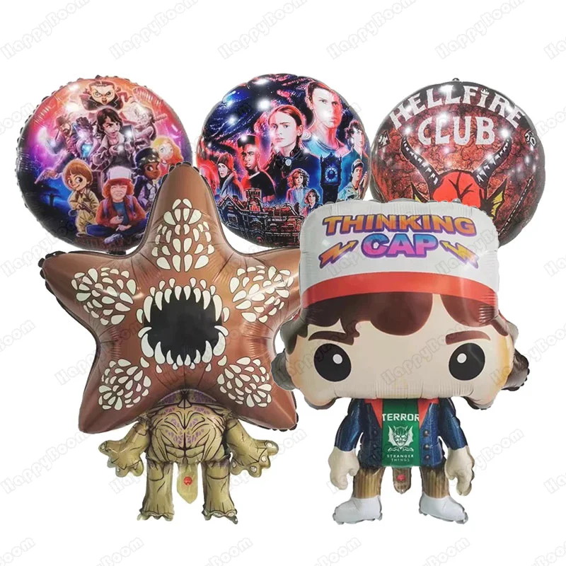 Ballons en aluminium d'histoire étrange de dessin animé, décoration de Festival de fleurs carnivoureuses, ensemble de ballons en Latex pour fête d'anniversaire, jouet cadeau de réception-cadeau pour