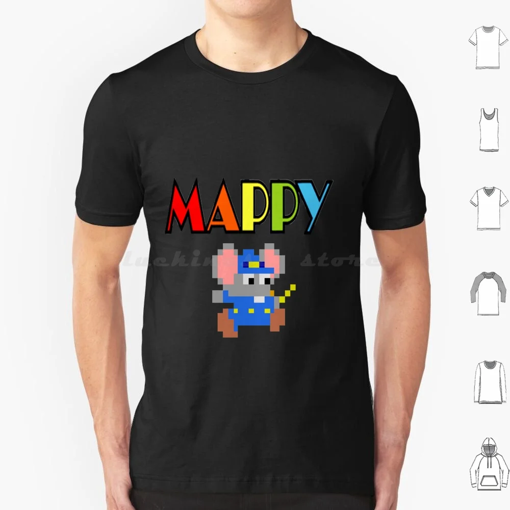 Mappy T Shirt Cotton Men Women DIY Print Mappy Retro Video Games Videogames Help Fun Ideas Birthday Retrogamer