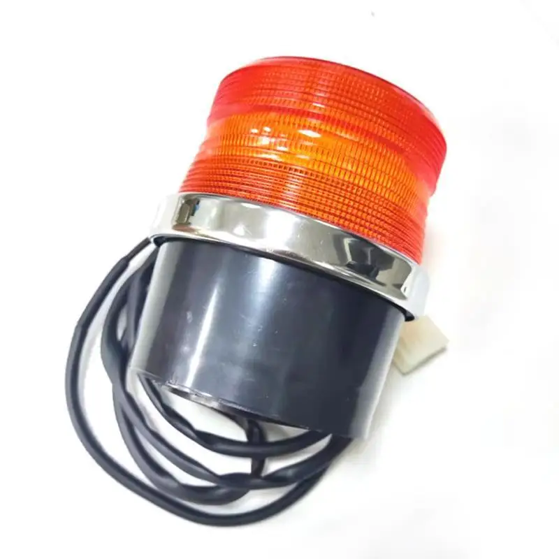 Cigarette Lighter Spring Wire 24 Beads Forklift LED Alarm Light School Bus Magnetic Explosion Signal Light DC12-80V
