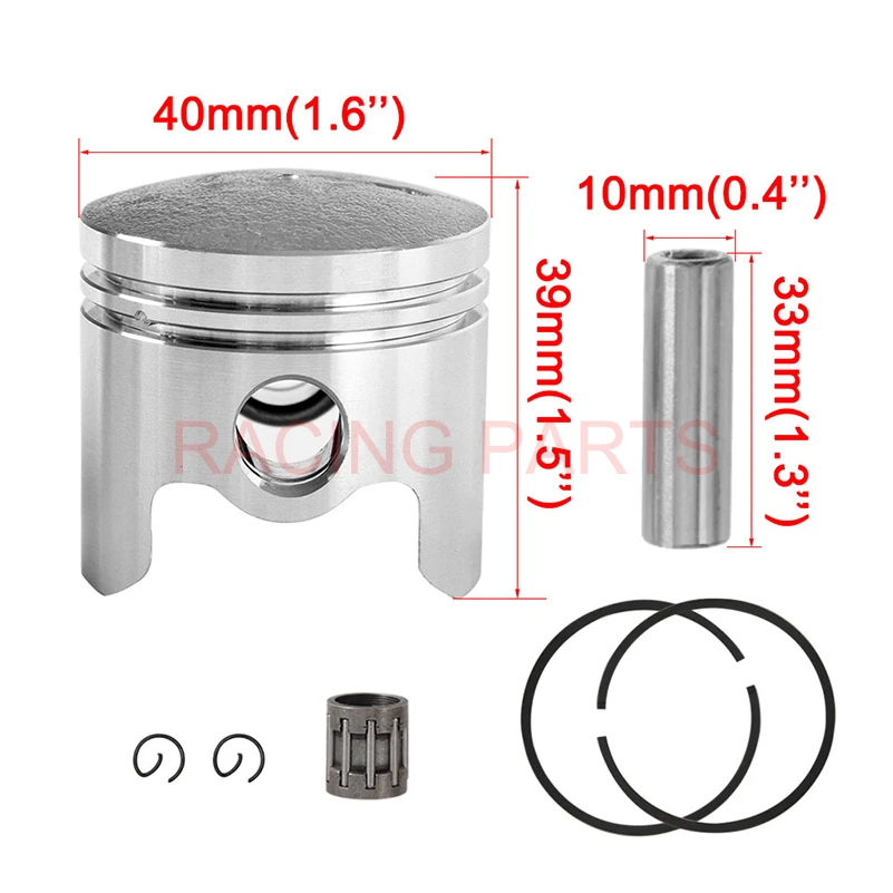 40MM BRUSH CUTTER CYLINDER & PISTON RING WITH NEEDLE CAGE FOR 43CC CG430 VARIOUS STRIMMER TRIMMER 40-5 BG430