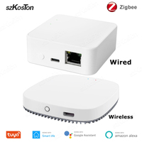 Tuya Smart Wired / Wireless Zigbee 3.0 Gateway Hub Bridge Smart Life APP Automation Device Voice Remote Control for Alexa Google