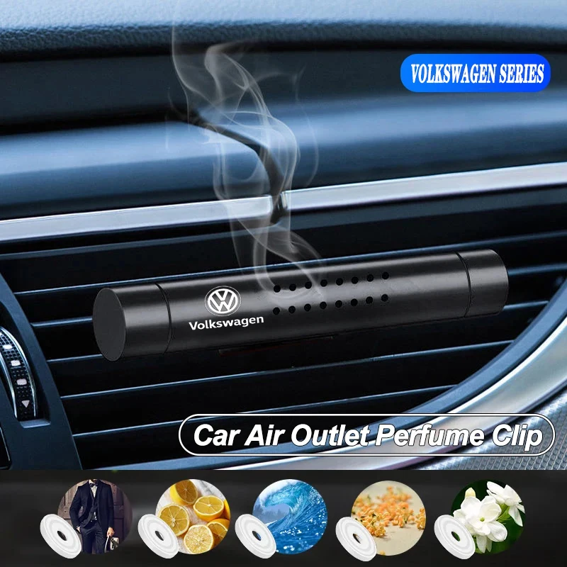 Car Interior Perfume Clip Vent Lasting Aromatherapy Fragrance Diffuser For VW GTI Polo Golf Passat Tiguan Arteon Touareg Taigo