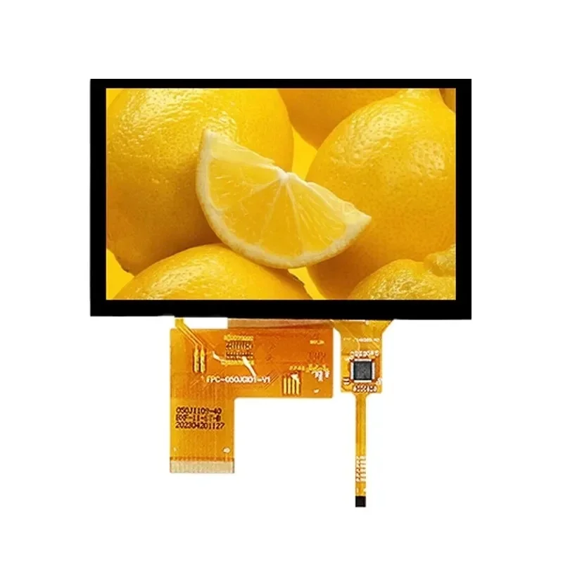 5.0 Inch Full View Angle TFT LCD Colour Display 800*480 RGB 24-Bit Interface ST7265 Driver 40-Pin Flat Capacitive